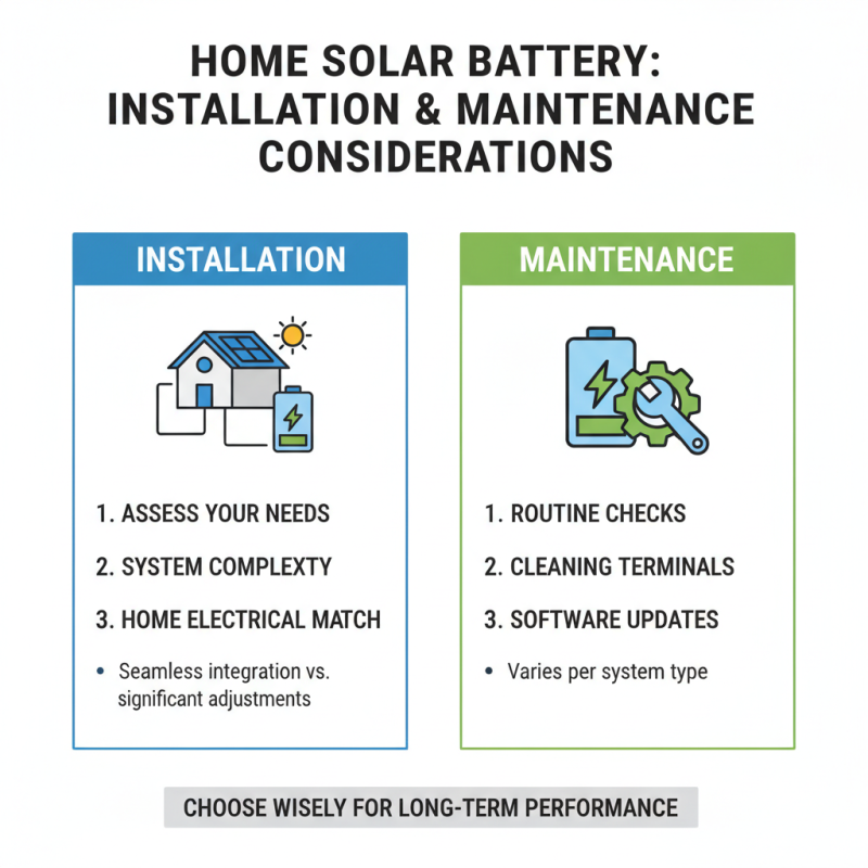 10 Essential Tips for Choosing Home Solar Batteries for Your Power Needs?