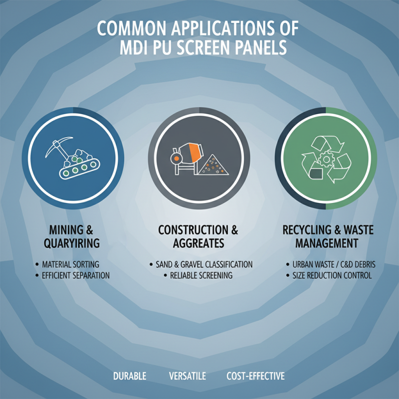 What is Mdi Pu Screen Panel Benefits and Applications?