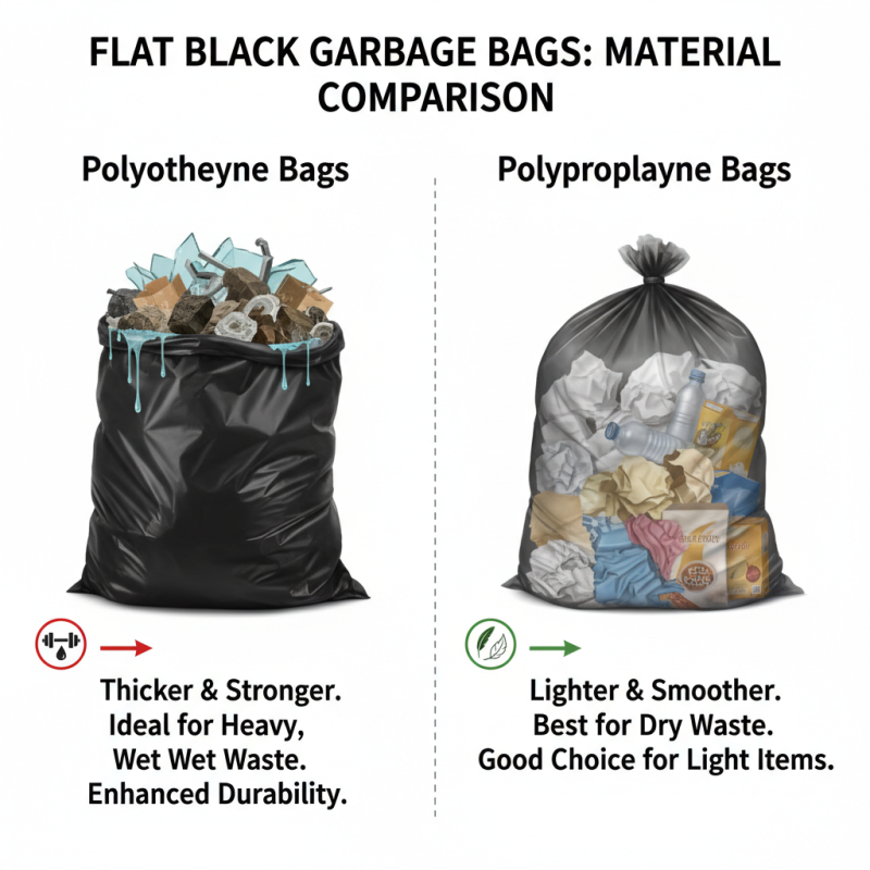 Top 10 Flat Black Garbage Bags for Efficient Waste Management Solutions?