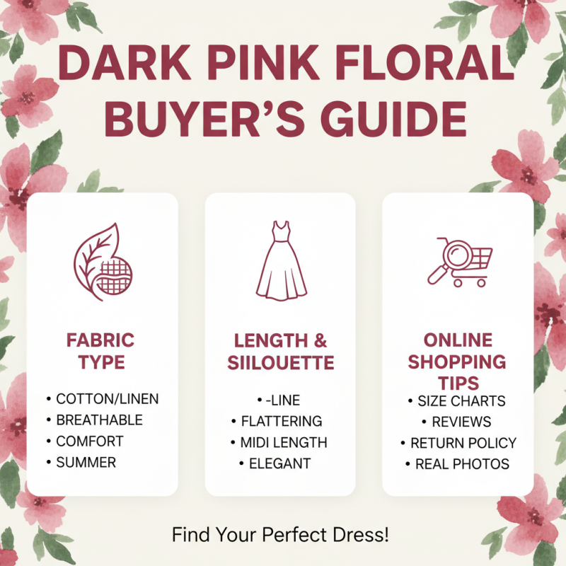 Where to Buy the Best Dark Pink Floral Dress Online?