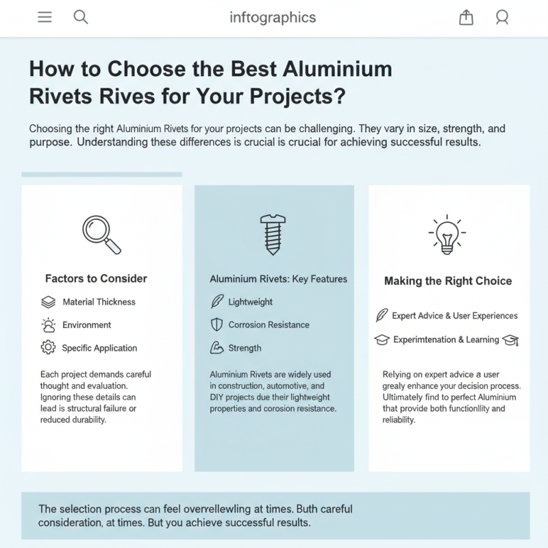 How to Choose the Best Aluminium Rivets for Your Projects?