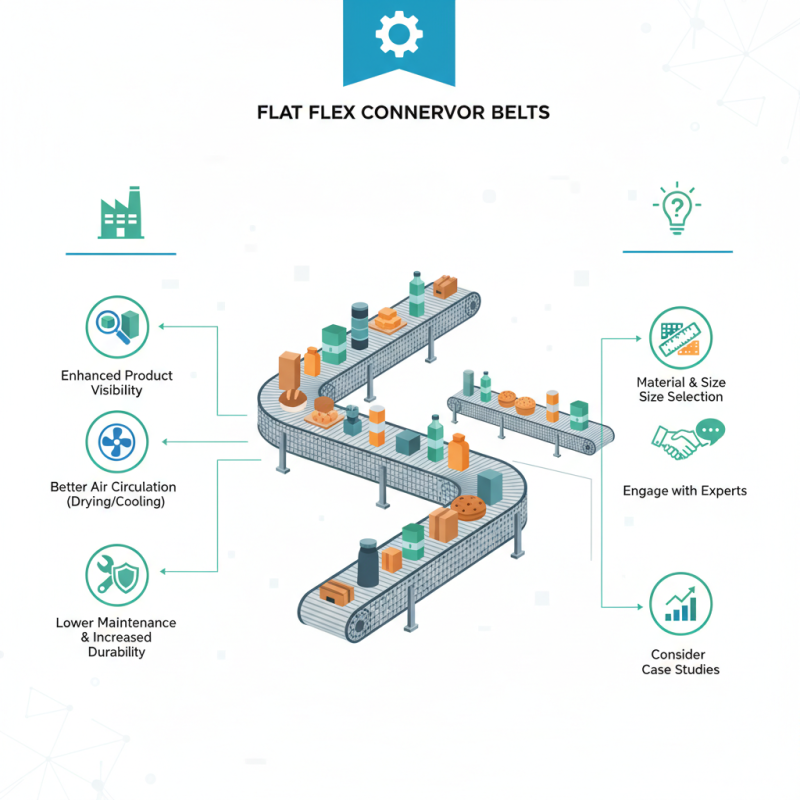 What is a flat flex conveyor belt and its benefits for buyers?