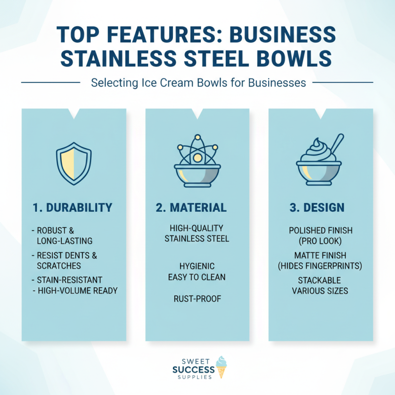 Best Stainless Steel Ice Cream Bowls for Your Business Needs?
