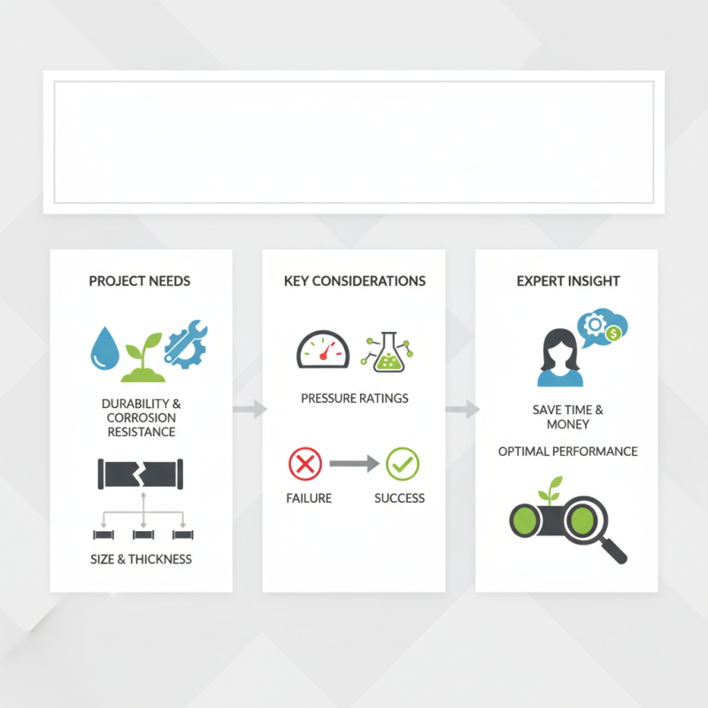 How to Choose the Best Black Plastic Pipe for Your Project?