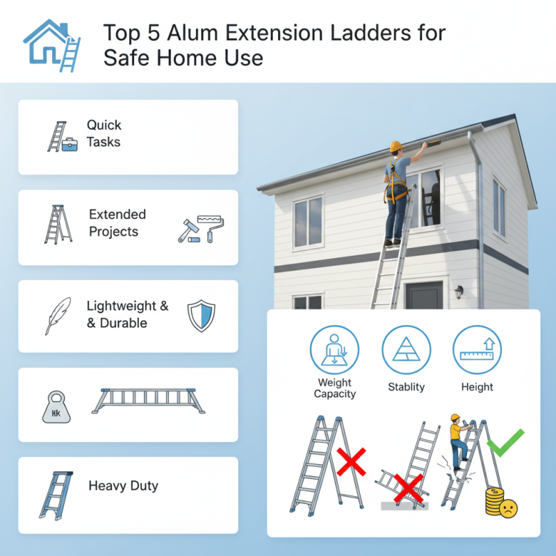 Top 5 Alum Extension Ladders for Safe Home Use?