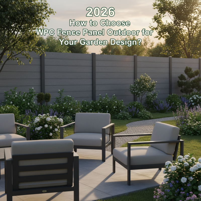 2026 How to Choose Wpc Fence Panel Outdoor for Your Garden Design?