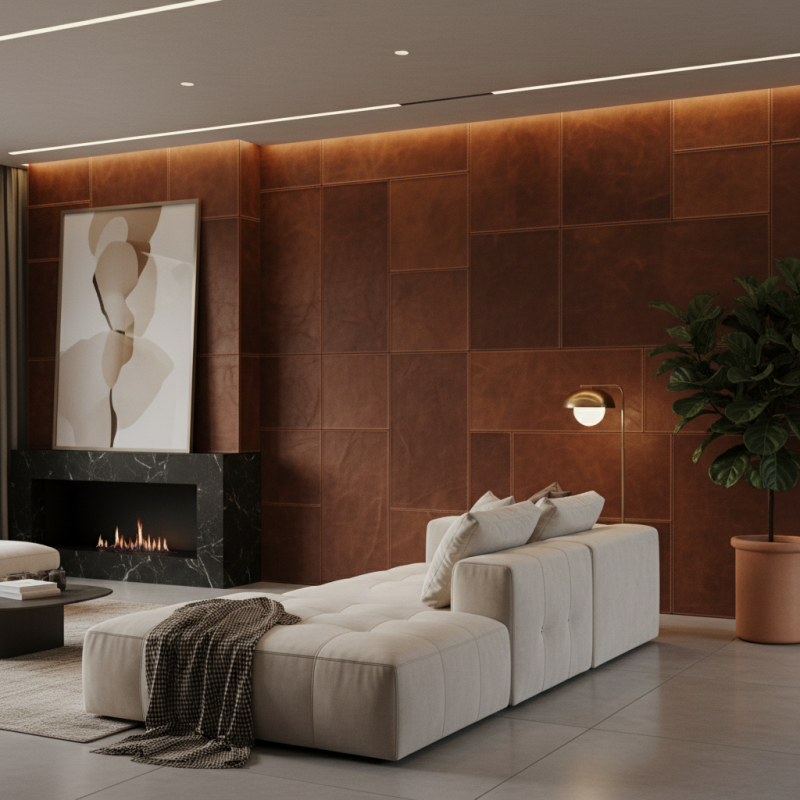What is Leather Wall Covering and Its Benefits for Buyers?