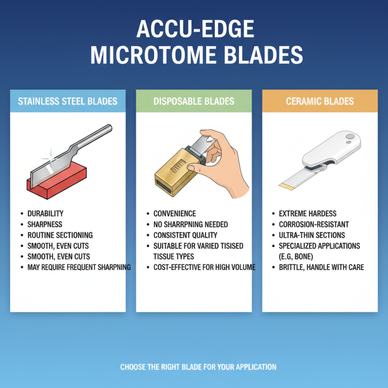 How to Choose Accu Edge Microtome Blades for Your Needs?