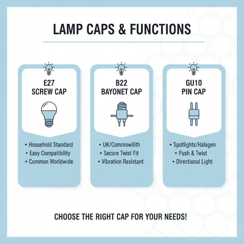 How to Choose the Right Lamp Cap for Your Lighting Needs?