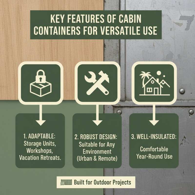 How to Use Cabin Containers for Your Next Outdoor Project?