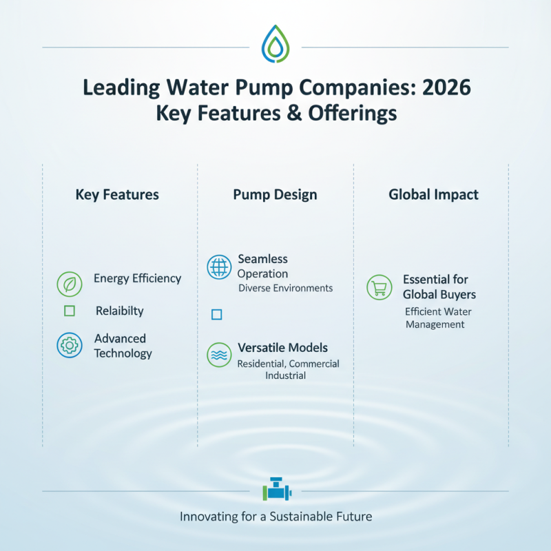 2026 Top Water Pump Services for Global Buyers Need?