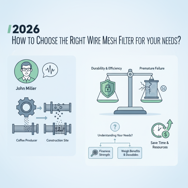 2026 How to Choose the Right Wire Mesh Filter for Your Needs?
