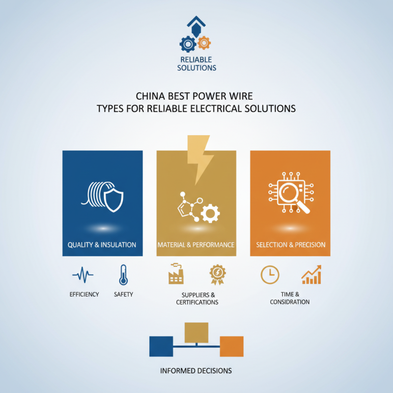 China Best Power Wire Types for Reliable Electrical Solutions?