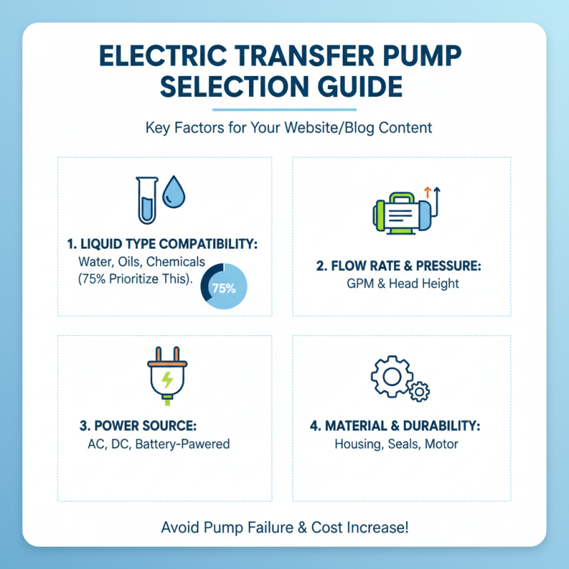 2026 How to Choose the Best Electric Transfer Pump for Your Needs?