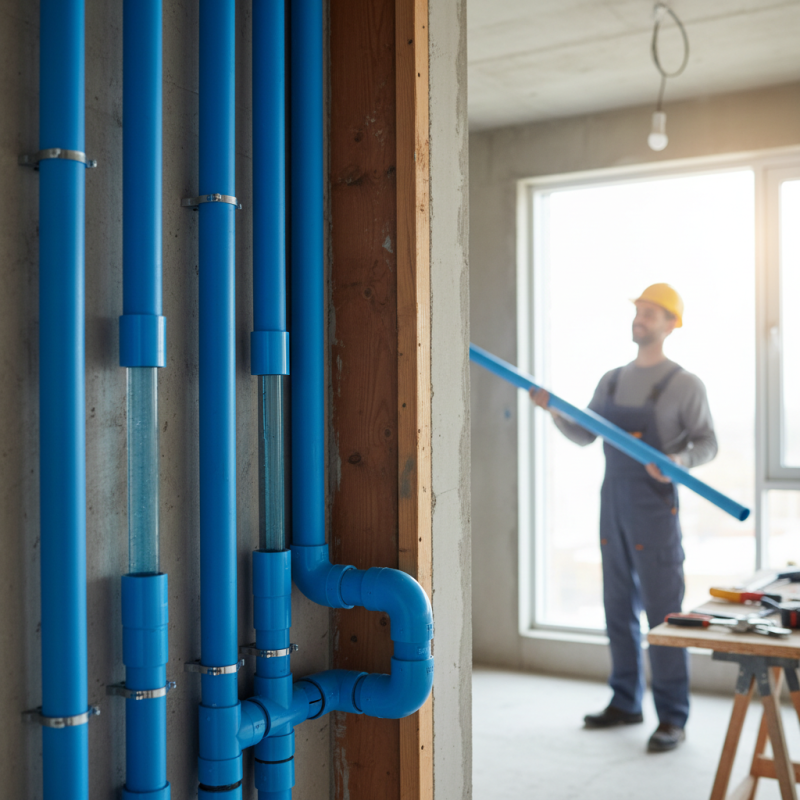 What are the benefits of using blue water pipes for plumbing?