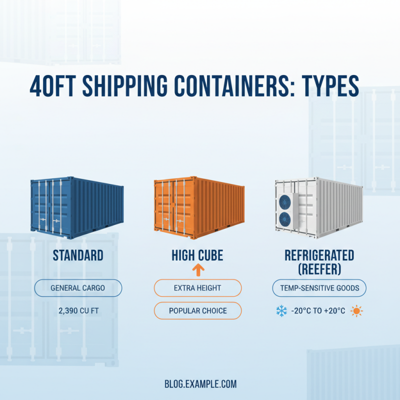 How to Choose the Right 40ft Container for Your Shipping Needs?