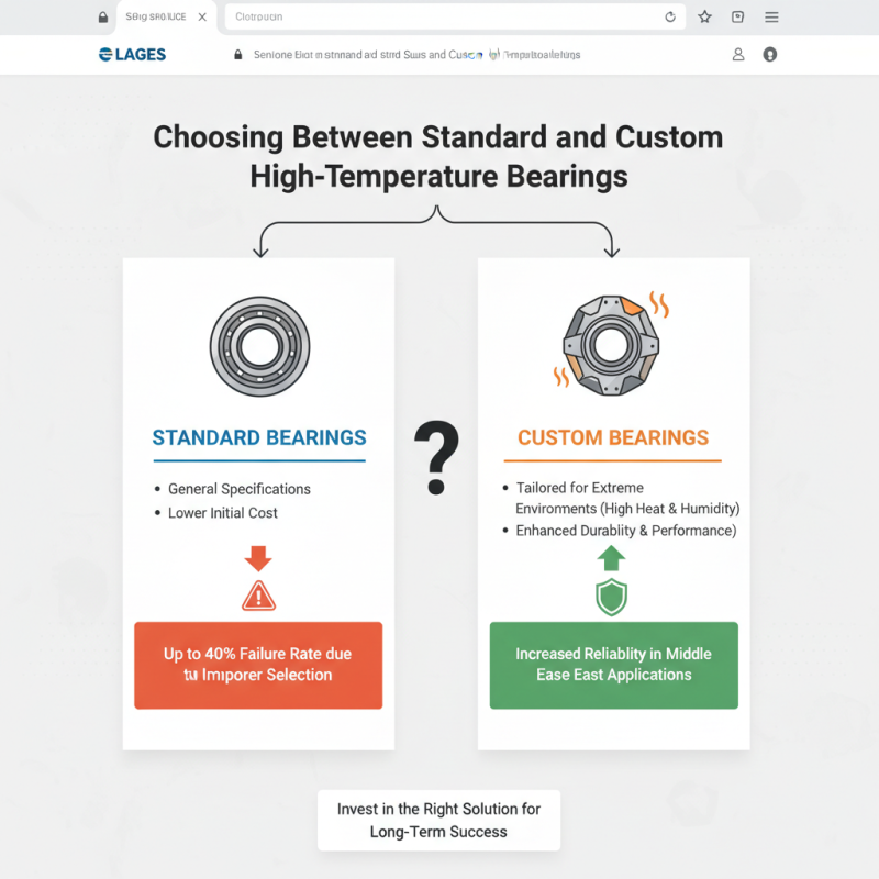 How to Choose Middle East High-Temperature Bearings for Your Needs?
