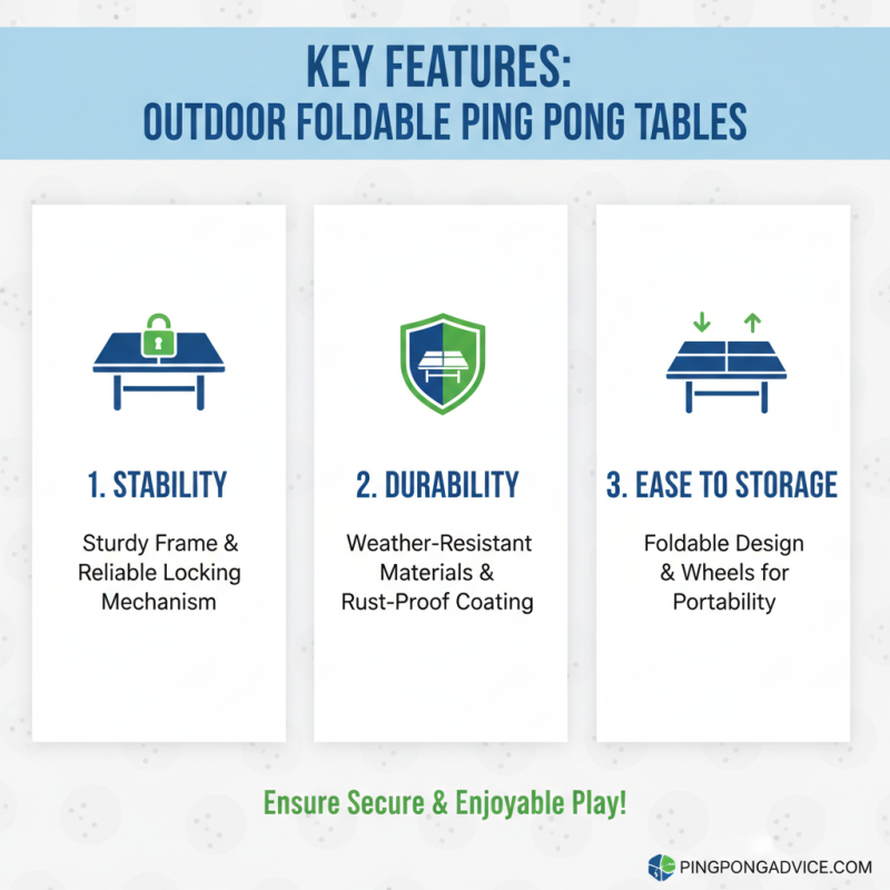 How to Choose the Best Outdoor Foldable Ping Pong Table for Your Needs?