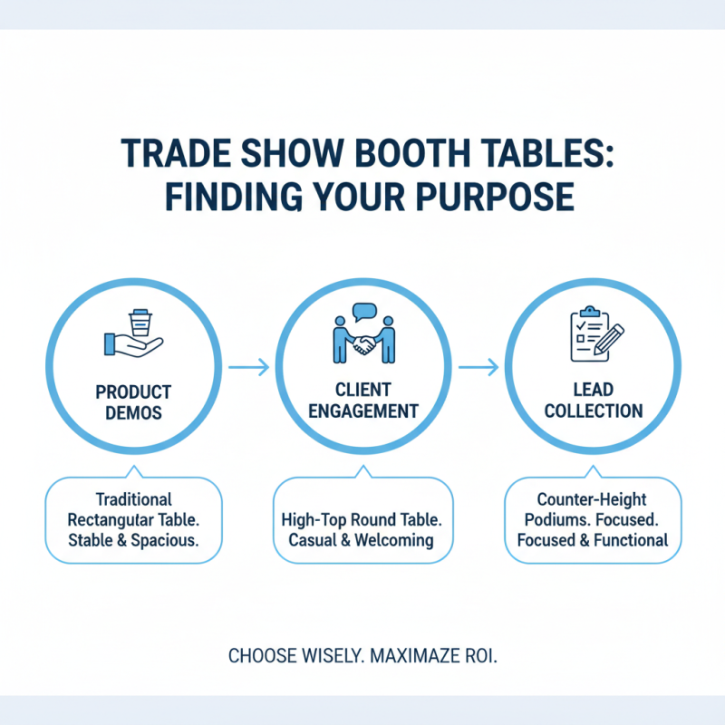 How to Choose the Best Tables For Booths at Trade Shows?