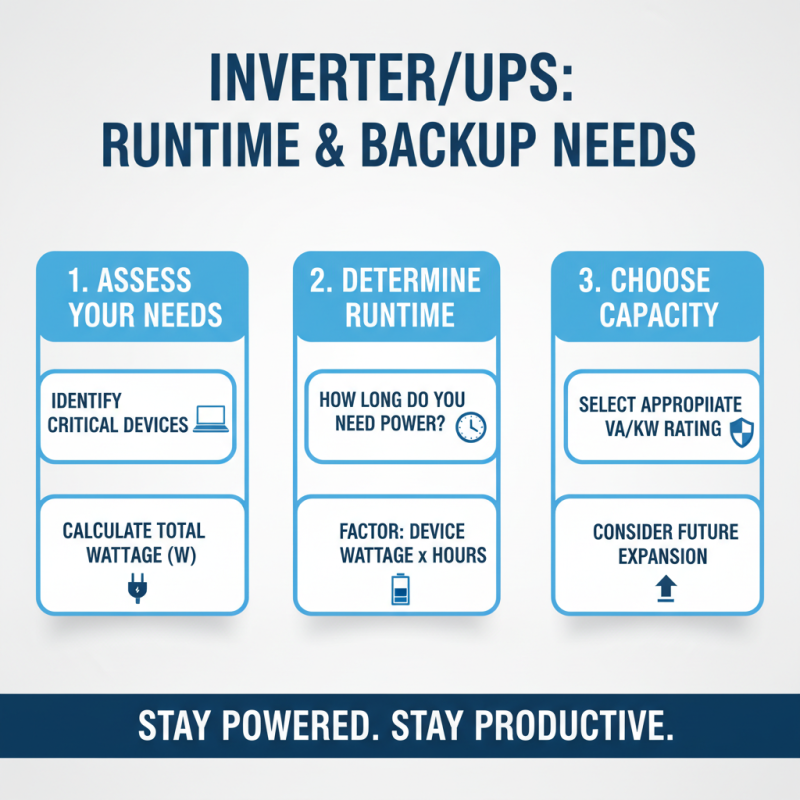 How to Choose the Right Inverter Ups for Your Power Needs?