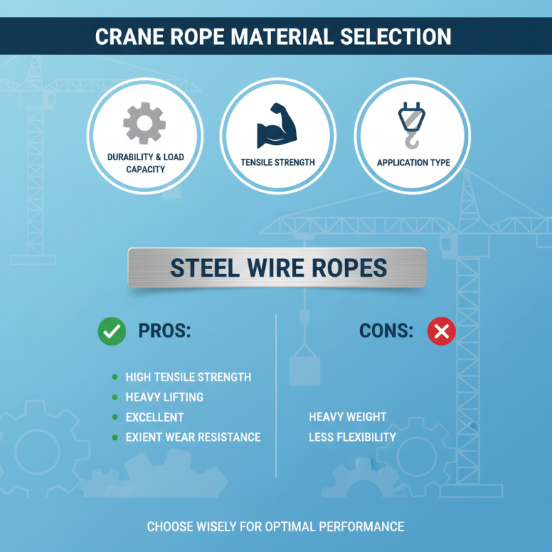 How to Choose the Right Lifting Crane Rope for Your Needs?