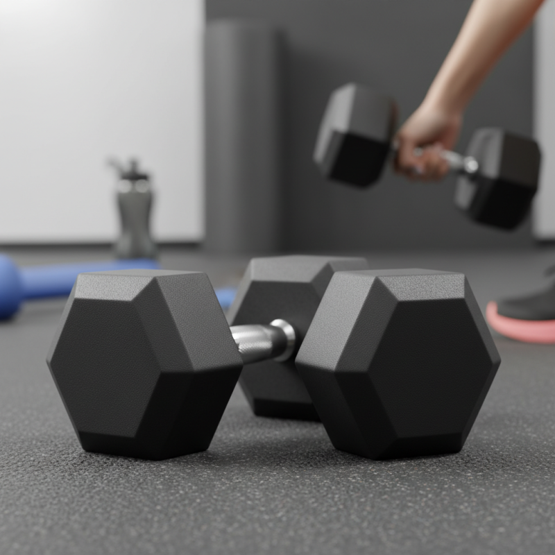 What is the Benefit of Using Rubber Dumbbells for Training?