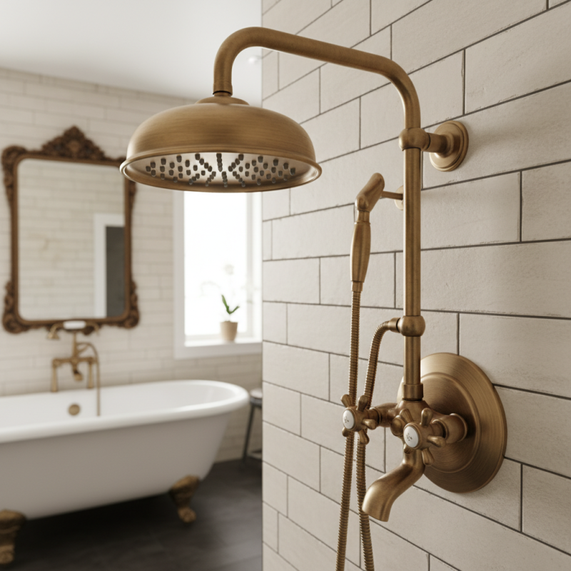 10 Best Antique Brass Shower Set Options for Your Bathroom Remodel?