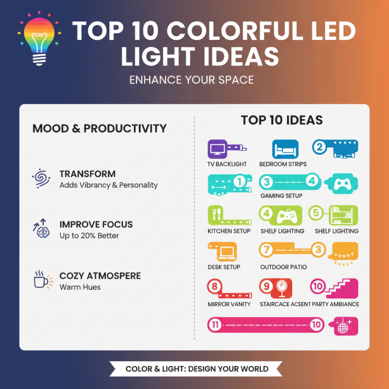 Top 10 Colorful Led Lights Ideas to Enhance Your Space