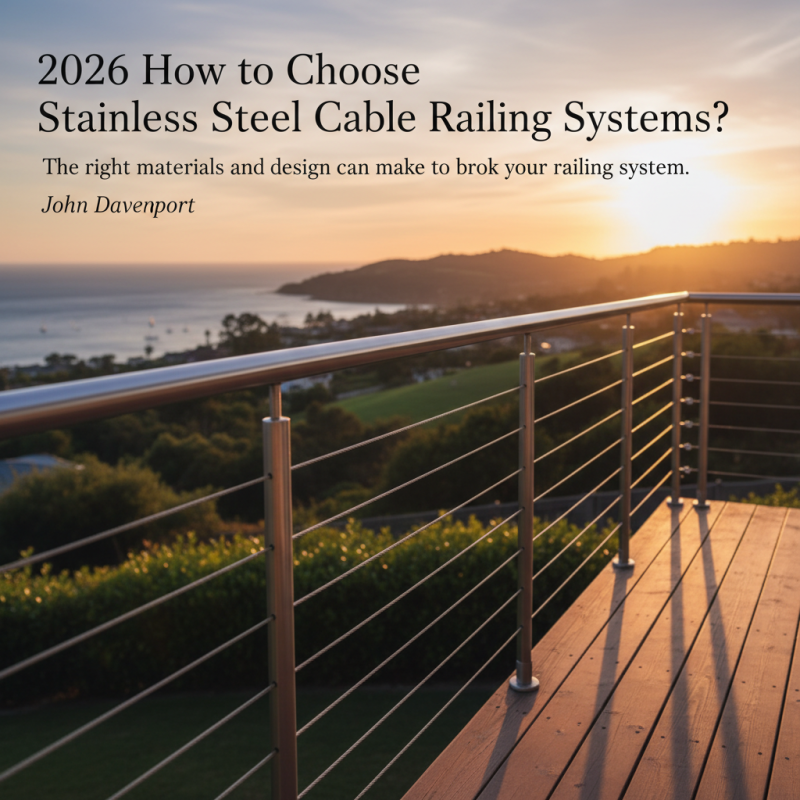 2026 How to Choose Stainless Steel Cable Railing Systems?