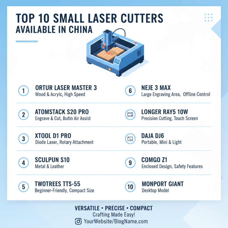 Top 10 Small Laser Cutters in China for Your Creative Projects?