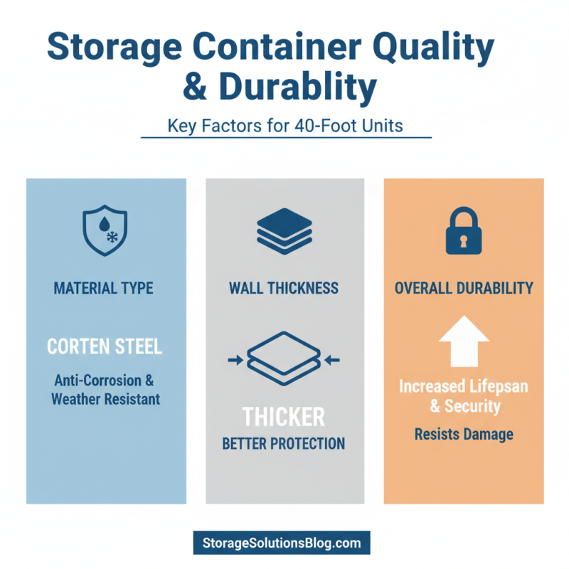 How to Choose the Right 40 Foot Storage Containers for Your Needs?