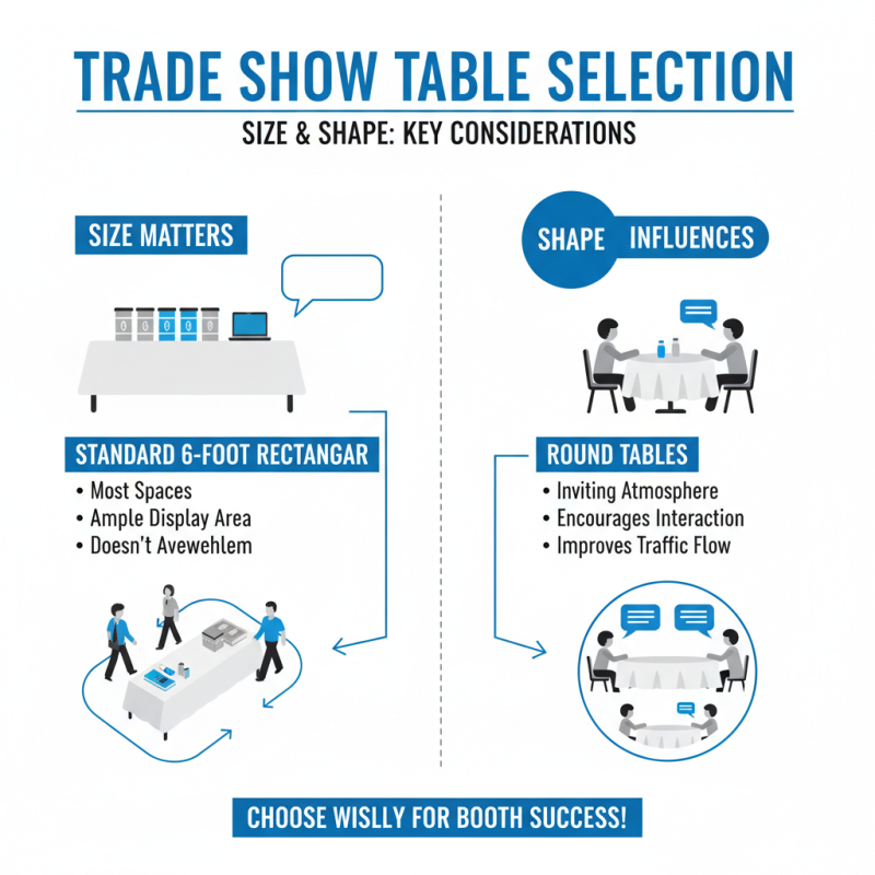 How to Choose the Best Tables For Booths at Trade Shows?