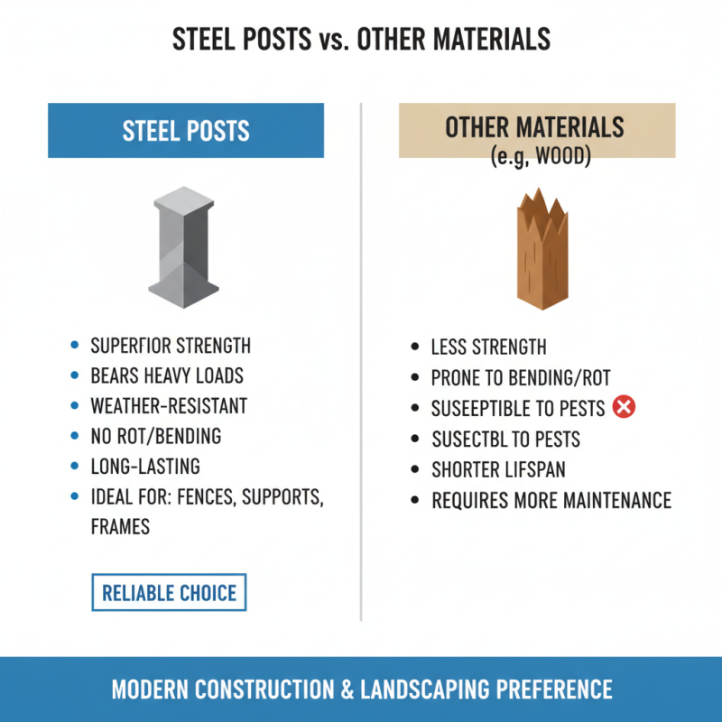 Top Uses of Steel Posts in Construction and Landscaping?