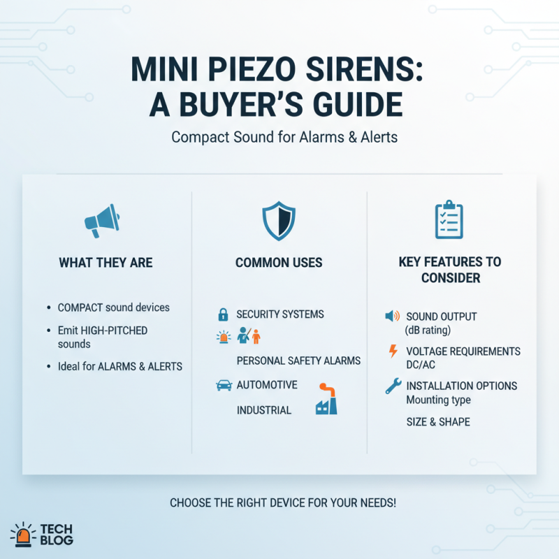 2026 Top Mini Piezo Sirens What Buyers Need to Know?