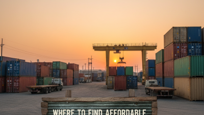 Where to Find Affordable Second Hand Shipping Containers?