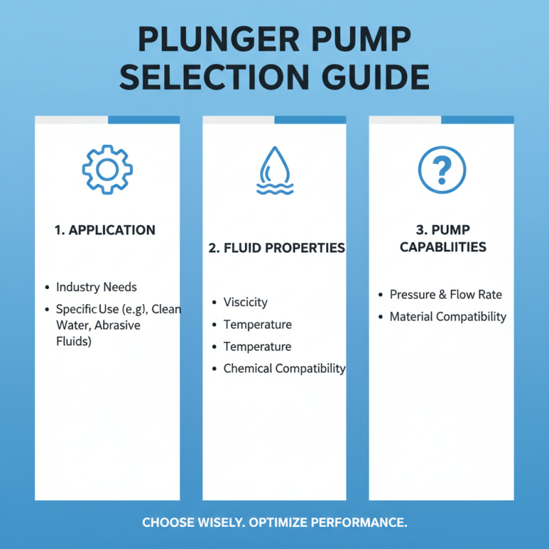 How to Choose the Right Plunger Pump for Your Needs?