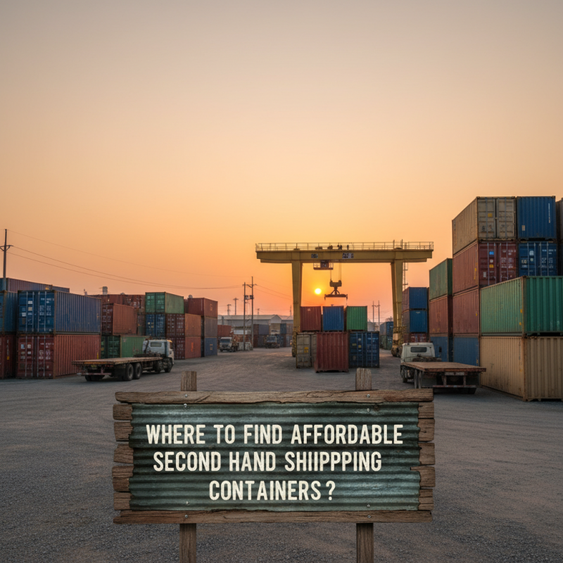 Where to Find Affordable Second Hand Shipping Containers?