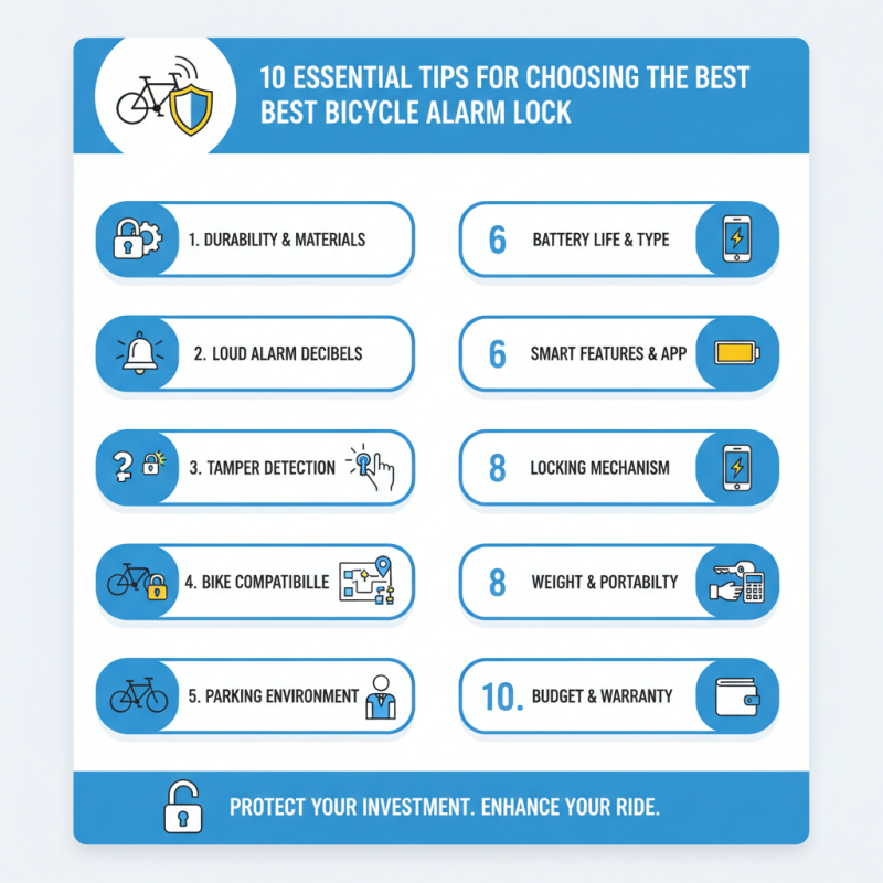 10 Essential Tips for Choosing the Best Bicycle Alarm Lock