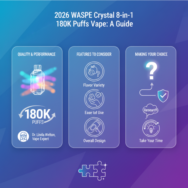 2026 How to Choose WASPE Crystal 8-in-1 180K Puffs Vape?