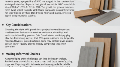 How to Choose the Best WPC Panel for Your Project?