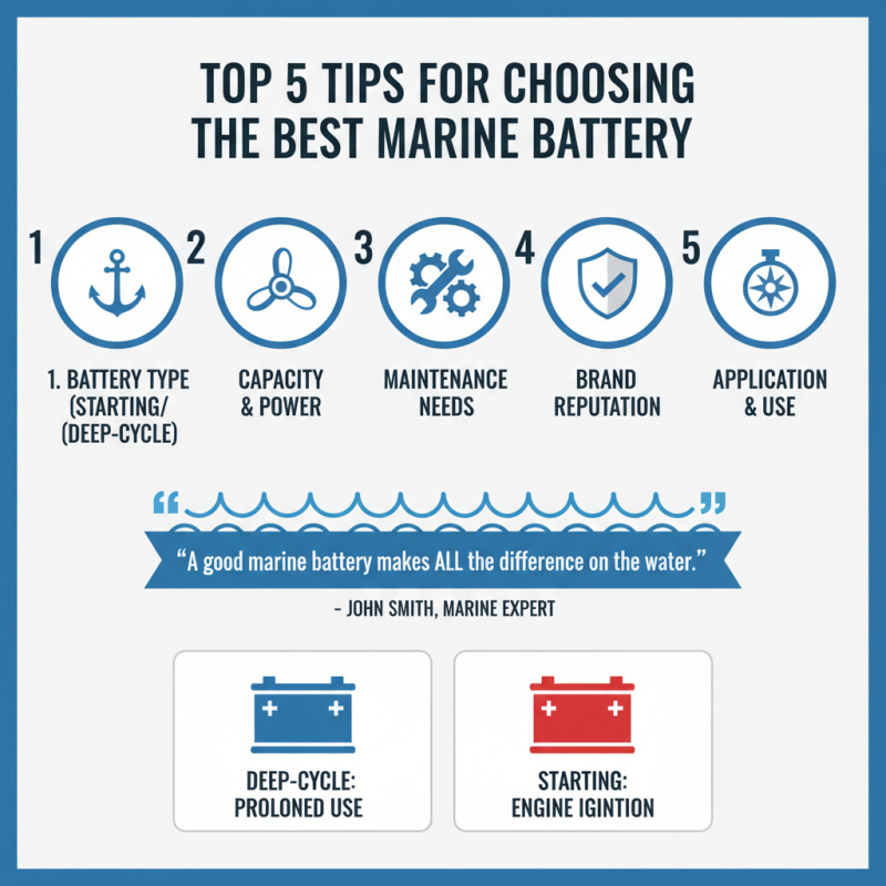 Top 5 Tips for Choosing the Best Marine Battery?