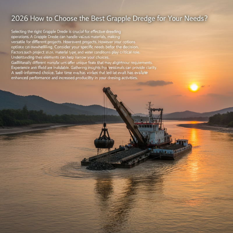2026 How to Choose the Best Grapple Dredge for Your Needs?