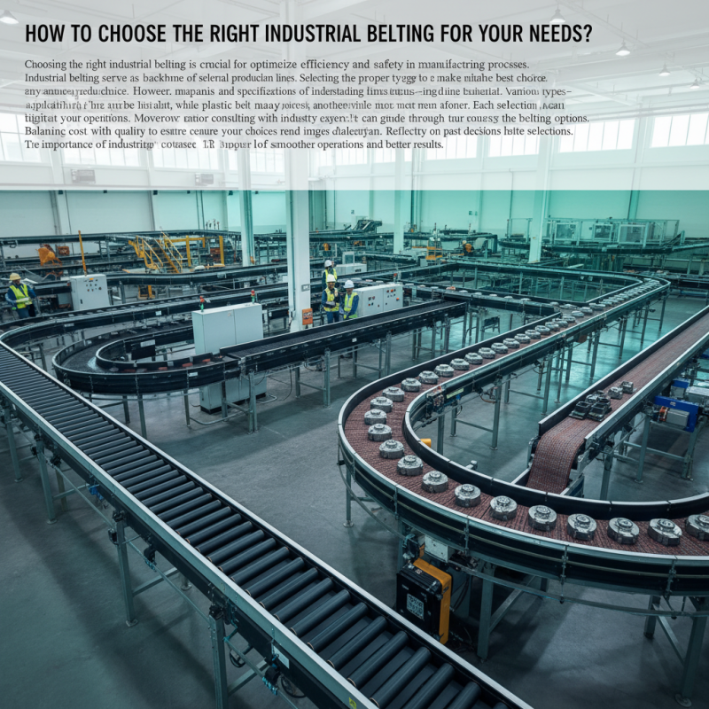 How to Choose the Right Industrial Belting for Your Needs?