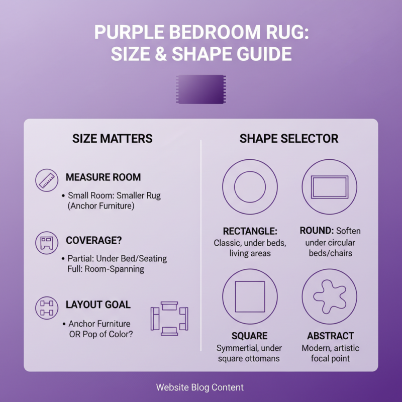 How to Choose the Best Purple Bedroom Rugs for Your Space?