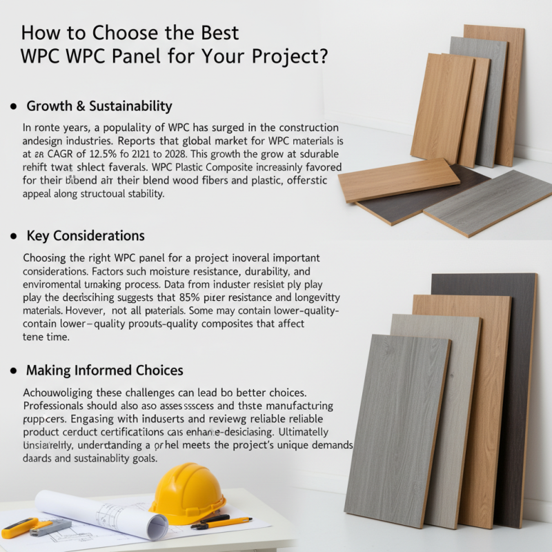 How to Choose the Best WPC Panel for Your Project?