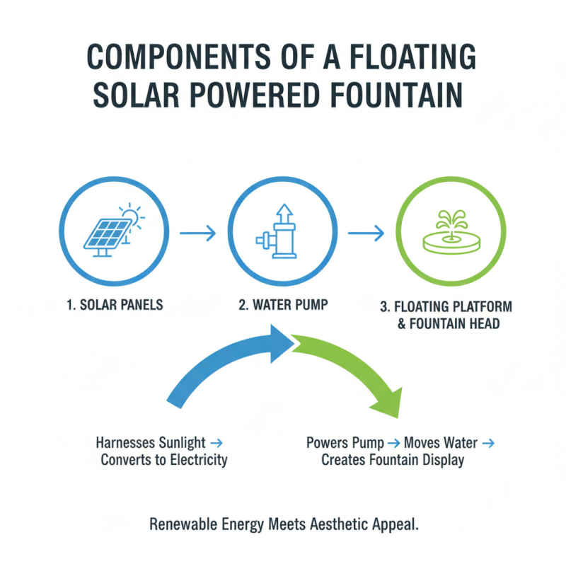 What is a Floating Solar Powered Large Pond Fountain?