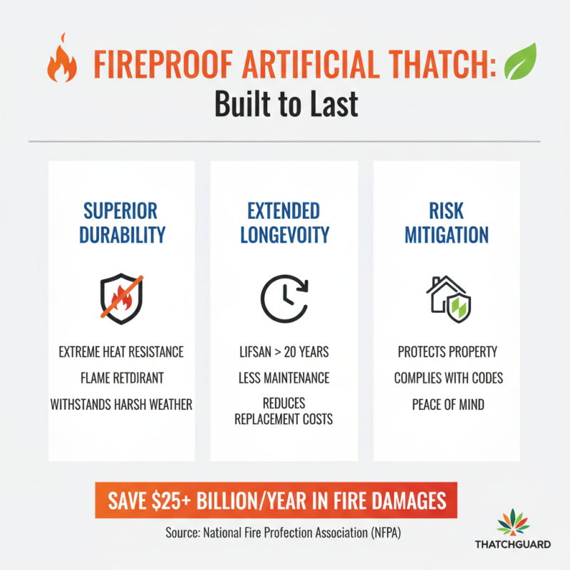 Top Benefits of Fireproof Artificial Thatch for Your Projects?