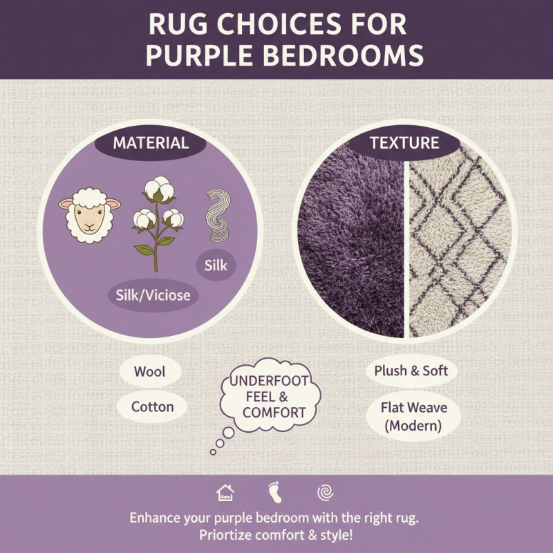 How to Choose the Best Purple Bedroom Rugs for Your Space?