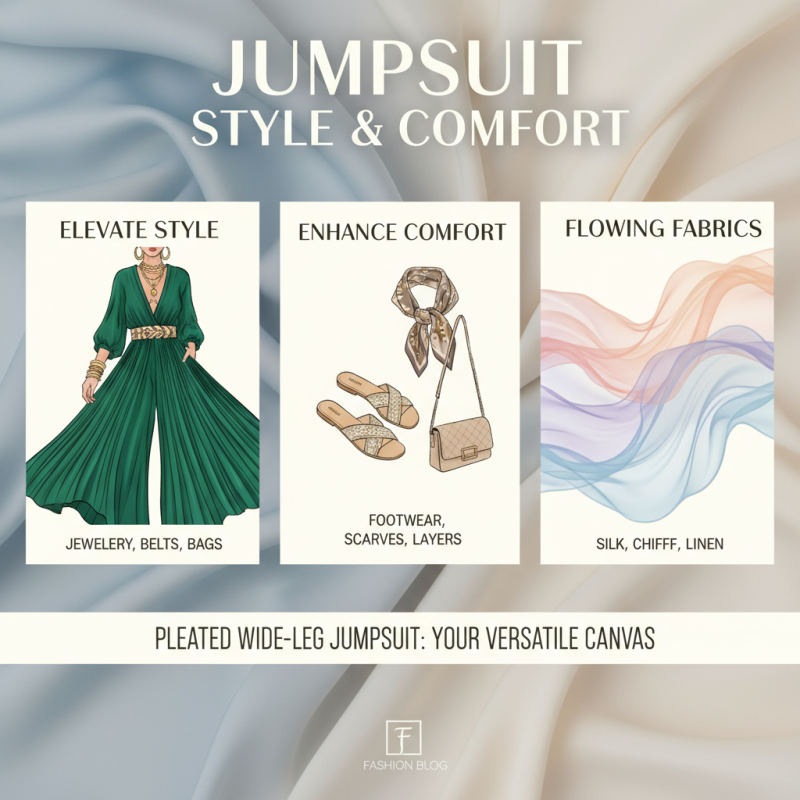10 Tips for Styling a Pleated Wide Leg Jumpsuit Effortlessly