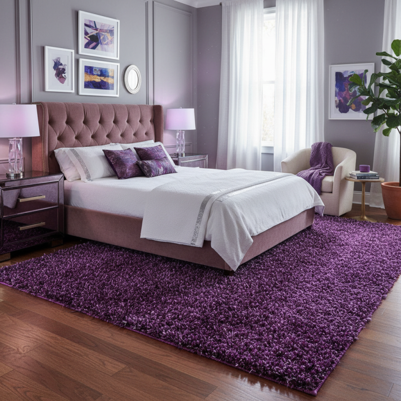 How to Choose the Best Purple Bedroom Rugs for Your Space?